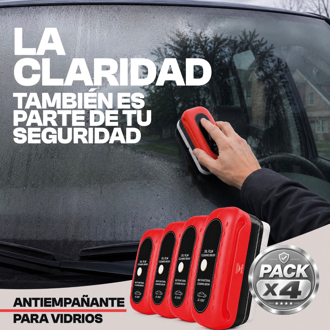 X4 Antiempañante Parabrisas