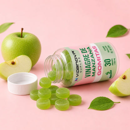 GOMITAS VINAGRE DE MANZANA 1000MG 30 un.