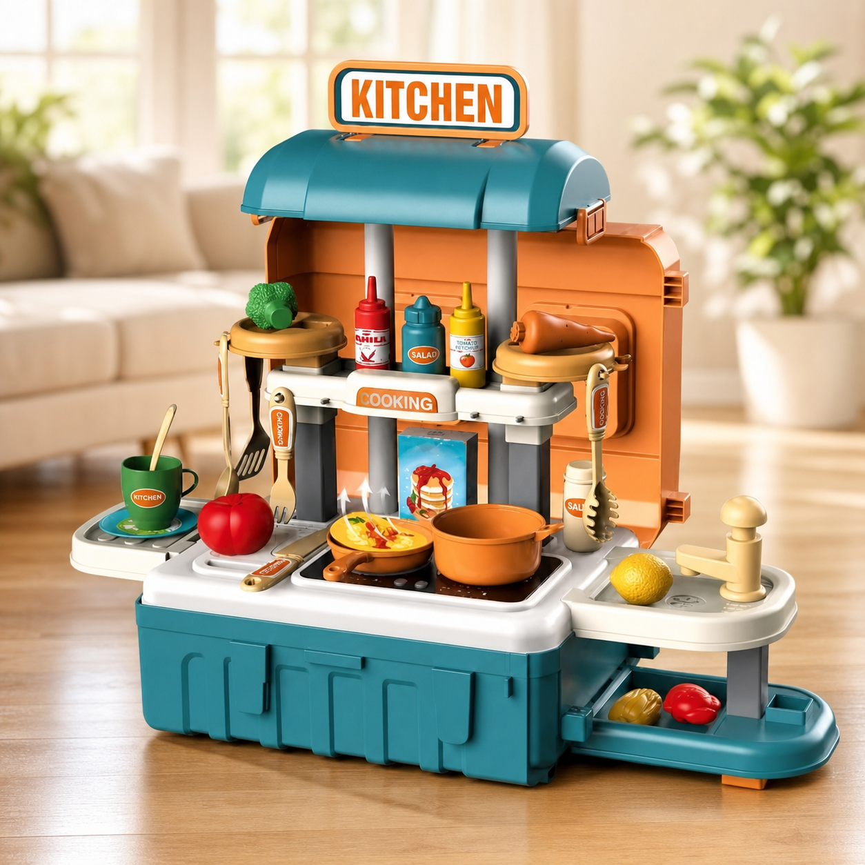 Cocina 2 en 1, portátil