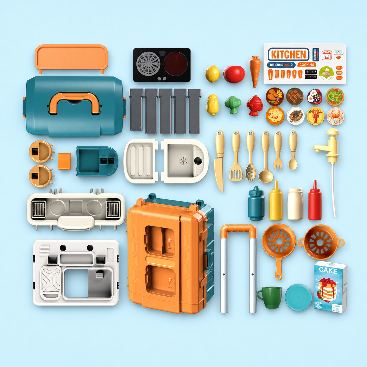 Cocina 2 en 1, portátil